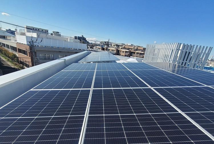 板橋センター設置の太陽光パネル